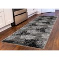 thumbnail image 2 of Linon Milan Area Rug and Runner Collection, Gray and Black, 2'6" x 8', 2 of 6
