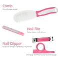 thumbnail image 2 of Labymos Baby Healthcare and Grooming Kit 6 PCS Hair Brush Comb Nail File Clipper Scissors, 2 of 5