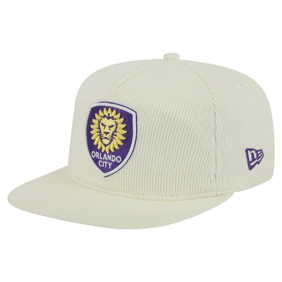 Men's-New Era  Cream Orlando City SC 2025 Kickoff Snapback Golfer Hat