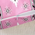 thumbnail image 5 of Southwestern Geometric Reversible Throw Pillow Covers 16 x 16-Inch Boho Pink Pillow Covers Home Decor for Indian Tribal Geometry Square Cushion Covers Set of 2 Retro Exotic Boho, 5 of 6