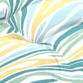 thumbnail image 5 of Jordan Manufacturing 43" x 19" Lilo Tapioca Multicolor Abstract Rectangular Tufted Outdoor Wicker Settee Bench Cushion with Ties, 5 of 9