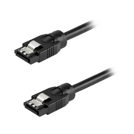 UPC: 0065030883702 | StarTech.com SATRD30CM 12 Inch (30cm) Round SATA Cable – Latching Connectors – 6Gbs SATA Data Cord – SATA Hard Drive Power Cable – Black (SATRD30CM)
