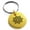 Gold, variant on Stainless Steel Celtic Star Knot Engraved Small Medallion Circle Charm Keychain Keyring