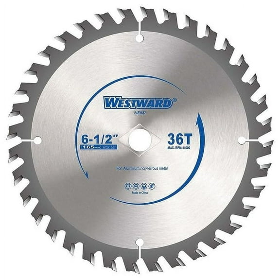 Westward 6-1/2",36-Teeth Circular Saw Blade 24EM37