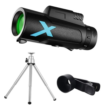 Czzoypi Telescope (B) Telescope for Adults High Powered 12X50 Monocular Telescope Phone Camera Day And Low Night Vision High Monocular