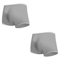 thumbnail image 4 of Qarigey Calzoncillos elásticos, suaves, acogedores, transpirables, ropa interior elástica femenina, cómodos, desechables, portátiles, Gris 2piezas, 4 of 6