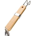 thumbnail image 4 of Zhuge Stainless Steel Food Strainer Colander with Wooden Hook Handle – As Noodle Pasta Strainer Steaming Basket - Best for Rinsing Pasta, Noodles,Fruits,ParBoiling-Fits Most Pots,Easy to Clean, 4 of 5