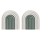 thumbnail image 1 of Posavasos de silicona extraíbles con diseño de arcoíris, antideslizantes, con almohadillas aislantes del calor, para decoración del hogar, 1 of 5