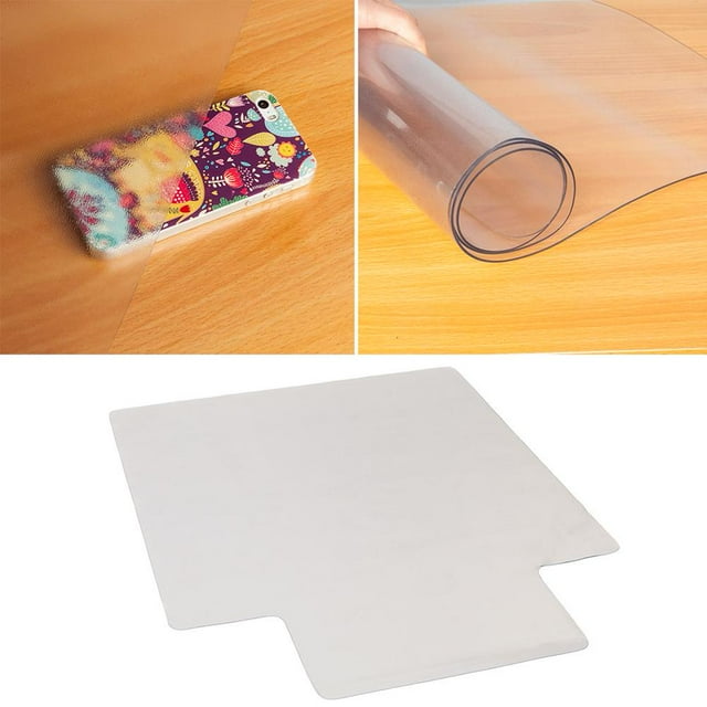120x90x0.22cm PVC Matte Home-use Protective Mat for Floor Chair Transparent