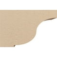thumbnail image 3 of 4"W x 12"D x 8"H Classic Van Buren Rough Cedar Woodgrain TimberThane Corbel, Primed Tan, 3 of 6