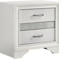 thumbnail image 2 of White 2 Bedroom Nightstand With Hidden Jewel Tray - Contemporary Design Storage, 2 of 6