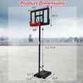 thumbnail image 6 of WildBreak Portable Basketball Goal System, Adjustable Height 5.2-10 Ft, 44 x 29.5" Backboard, 6 of 8