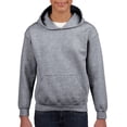 thumbnail image 1 of Heavy Blend Youth Hooded Sweatshirt, L, Graphite Heather, 1 of 1