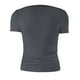thumbnail image 3 of Camiseta de manga corta y cuello en V lisa para mujer, poliéster y spandex, estilo informal y sexy, tallas S-XL, 3 of 5