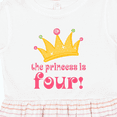 thumbnail image 4 of Inktastic 4th Birthday Princess is Four Girls Toddler Dress, 4 of 5