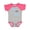 Baseball Heather and Hot Pink, variant on Boys Airplane Pilot Boys Baby Bodysuit