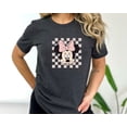 thumbnail image 1 of T-Shirt Vintage à Carreaux Minnie Mouse Rétro pour Fille, Toutes Tailles P-3TG, 1 of 4