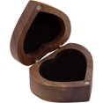 thumbnail image 2 of Caja de anillos ZHAOCHENG de madera de Nogal con Interior de Terciopelo Suave para Joyas, 2 of 5