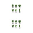 thumbnail image 4 of Cateissary 6 piezas Mini nevera mensaje pegatina suculento Cactus notas titular botón extraíble sin rastro accesorio portátil Type1 NO1, 4 of 6