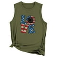 thumbnail image 2 of SMihono Hauts pour Femmes Débardeur Mode Femme Décontracté Col Rond Imprimé Lettre Manches Courtes T-Shirt Blouse Hauts Débardeurs pour Femmes Hauts d'Été pour Femmes, 2 of 3