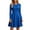 Blue, variant on Sheghy Crew‑Neck Long‑Sleeve Fit‑and‑Flare Mini Dress Women Fall Party Outfit