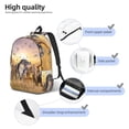 thumbnail image 5 of Daiia Vintage Wildlife Protection Vintage Canvas Backpack for Men and Women ,Hiking Backpack,Travel Laptop Bag for School,Large Capacity Backpack, 5 of 8