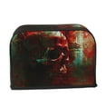 thumbnail image 2 of Sikiie Red Dark Skull Abstract Toaster Covers 2 Slice Dustproof Toaster Cover Bread Machine Cover, Dustproof Cover - 11.4" x 7.5" x 7.9", 2 of 7