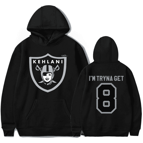 Kehlani Merch Oakland 8 Hoodie pullover unisex retro casual streetwear sweatshirt