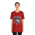 thumbnail image 3 of America Land Of The Free Unisex Jersey Short Sleeve Tee Happy July 4th, 3 of 12