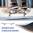thumbnail image 6 of 31"x8" Skull Blooming Flower Coiled Snake Detailed Complete Skateboards for Beginners, Double Kick 7 Ply Maple Deck Skateboard with Wheels, Gifts for Kids Teens, 6 of 8