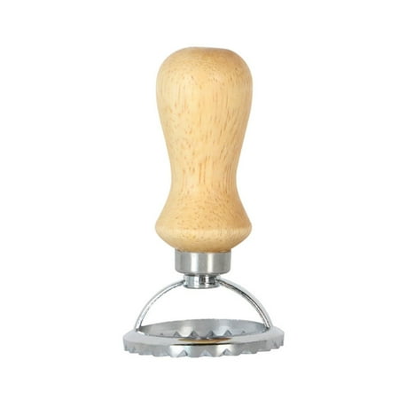 

Ravioli Stamp Maker Cutter Ravioli Cutters With Wooden Handle And Fluted Edge Wonton Embossed Baking Tool For Cookie Biscuit Pasta Dough A