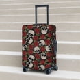 thumbnail image 3 of Wukai Red Rose Skull Elastic Luggage Cover: Personalized Protection for Your Suitcase - Fits 19~29-inch, Washable & Durable Travel Companion-Large, 3 of 8
