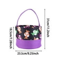 thumbnail image 2 of HUISZJ Halloween Bag Candy Bulk, Reusable Goody Fabric Candy Bucket with Handle, Halloween Trick or Treat Bags for Party Home Supplies (C), 2 of 8