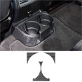 thumbnail image 1 of Real Bright Soft Car Interior Carbon Fiber Sticker Decoration3Pcs Carbon Fiber Rear Cupholder Cover For Mercedes-Benz G-Class W463Auto Car Protection Interior Accessories, 1 of 8
