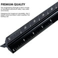 thumbnail image 3 of Architectural Scale Ruler, Aluminum Triangular Scale Ruler Metal Ruler Engineers Ruler Drafting Precision Tools Ruler Metal, 3 of 9