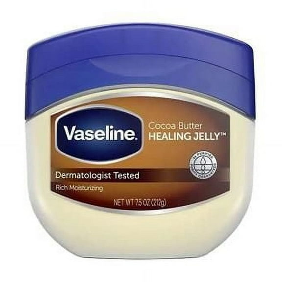 Vaseline Petroleum Jelly, Cocoa IRF13 Butter 7.5 oz (Pack of 4)