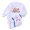 White, variant on JIAYUE Girls 2 Piece Pajama Set Warm Winter Flannel Sleepwear Long Sleeve Crew Neck Tops & Pants Comfy Loungwear for Baggy Wear
