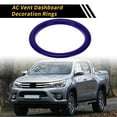 thumbnail image 3 of Anillos de Decoración de Tablero de Ventilación de AC de 4 Pcs para Toyota Tundra 2014-2021, Decoración de Anillo de Cubierta de Ventilación de Aire Acondicionado de Plástico Azul, 3 of 6