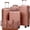 Champagne, variant on Concepten 5-Piece Hard Shell Luggage, Lightweight Luggage with TSA Lock and Rotating Wheels, Including Extended Travel Bag and Toiletries Bag