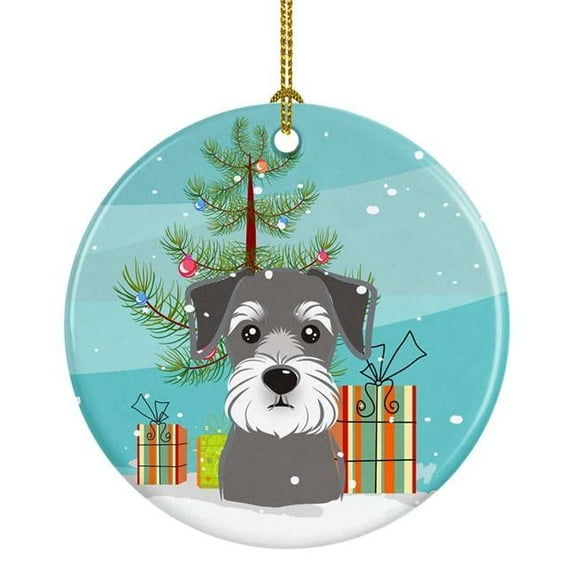 Carolines Treasures BB1578CO1 Christmas Tree & Schnauzer Ceramic Ornament