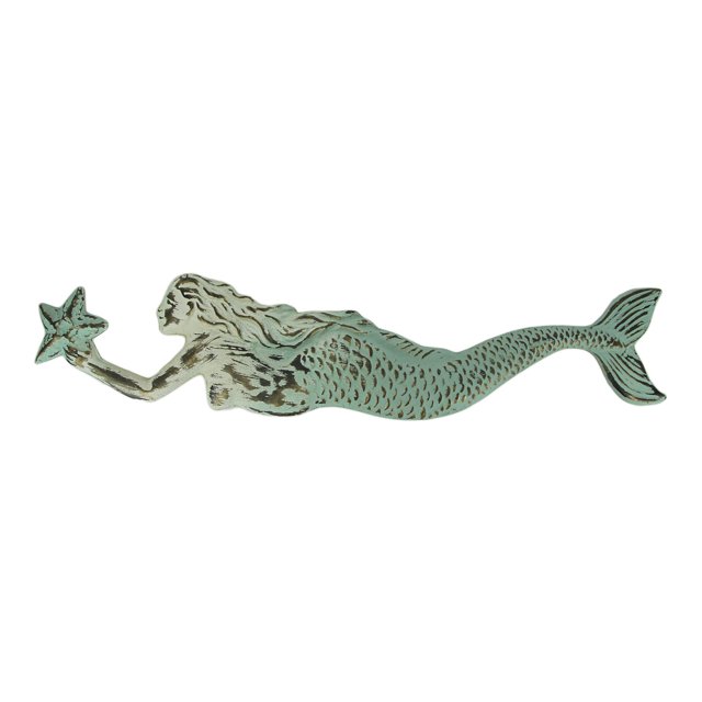 PD Home & Garden Colgante de pared de sirena nadadora de esta?o en relieve con aspecto vintage PD Home & Garden HX31074