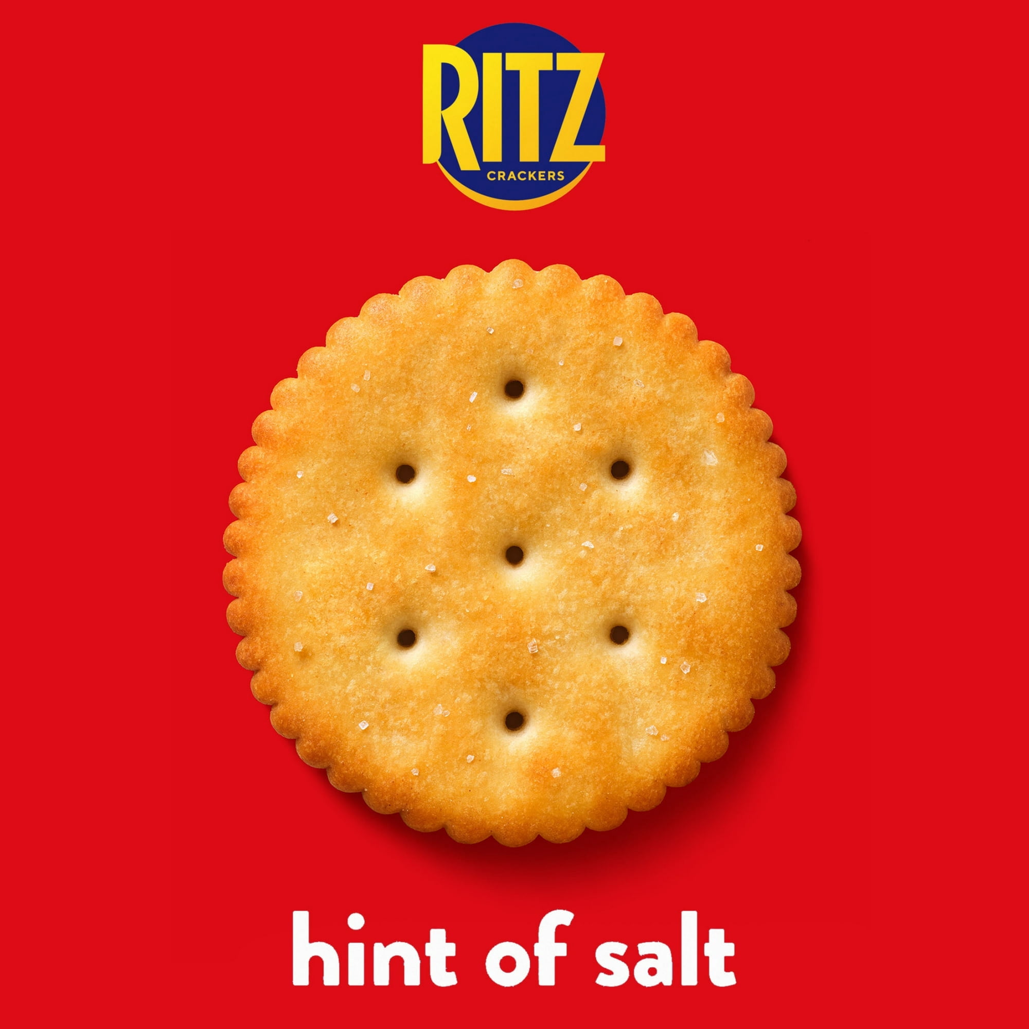 5 Pack Of RITZ Hint of Salt Crackers – 13.7 oz Family‑Size Box, Lightly Salted Lunch Snack, With Olive Green Bowl By ValueNest