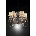 thumbnail image 5 of Ore Furniture K-5157H 27 in. Magnolia Crystal Bronze Ceiling Lamp, 5 of 5