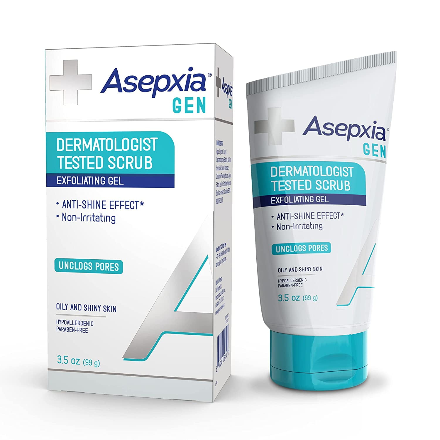 Asepxia Gen Scrub Exfoliating Gel 3.5oz Asepxia Gel exfoliante facial