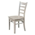 thumbnail image 5 of 30" x 48" Wood Dining Table and 4 Emily Chairs in Washed Gray Taupe - Set of 5, 5 of 9