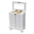 thumbnail image 6 of Veryke Exquisite Wooden Jewelry Box Organizers Wood Armoire Cabinet - White, 6 of 7
