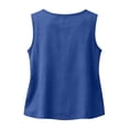 thumbnail image 4 of Linen Tank Tops for Women Summer Casual Sleeveless Cotton Shirts Comfy Loose Fit Lightweight Gauze Cami Blouses, 4 of 5