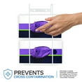 thumbnail image 4 of Dispensador de guantes Stock Your Home, soporte de pared doble de metal blanco, 4 of 7