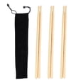 thumbnail image 1 of 3 Pairs 5A Drumstick Sturdy Solid Wood Anti Slip Comfortable Grip Drum Stick for Performance Practice, 1 of 14