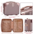 thumbnail image 2 of Estuche de viaje para maquillaje BSTKEY, portátil, carcasa dura, oro rosa, 2 of 9